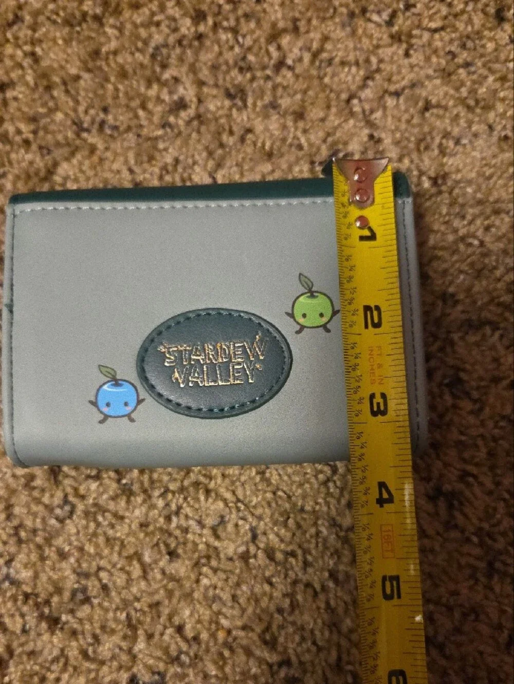 Stardew Valley Forest Green Trifold Wallet with Magnet Snap